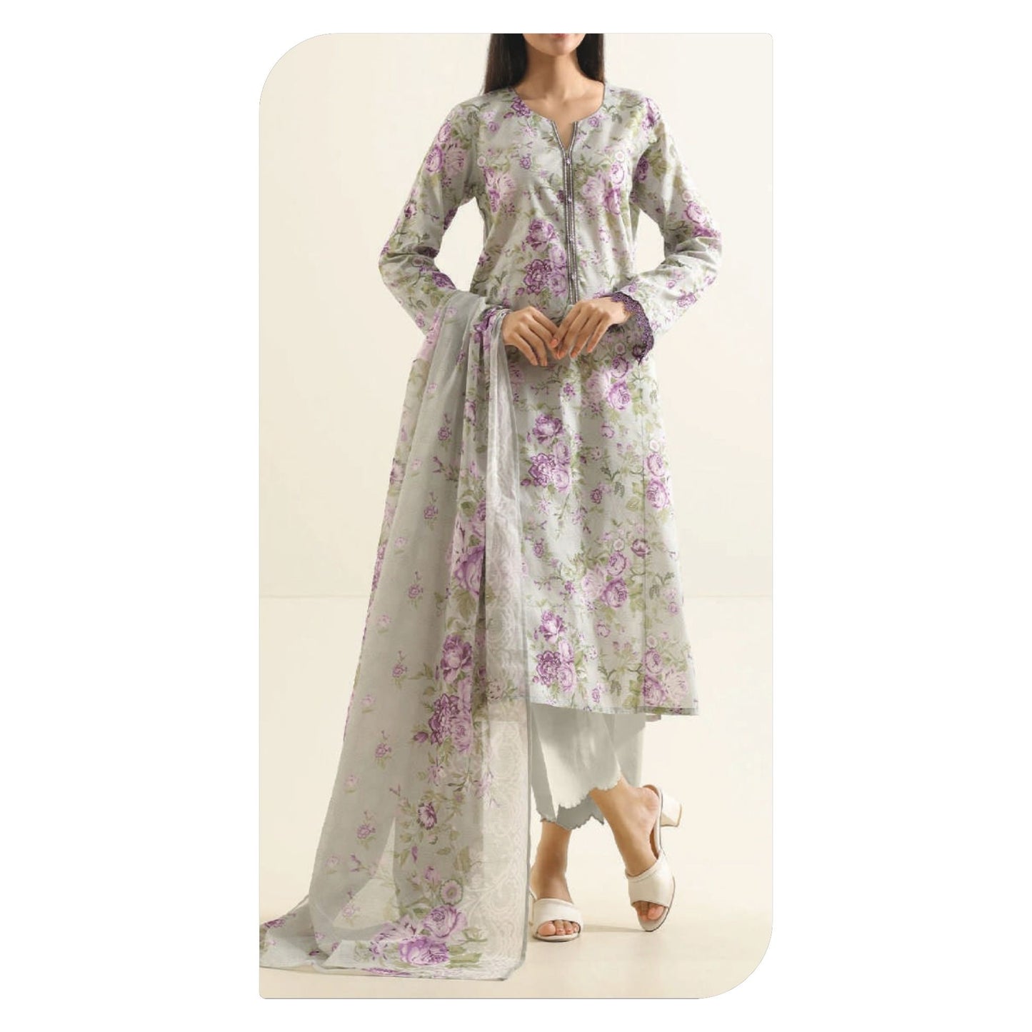 Saya Lawn Printed Unstitched 3-Piece Suit – Design 03 | Summer Collection 2026