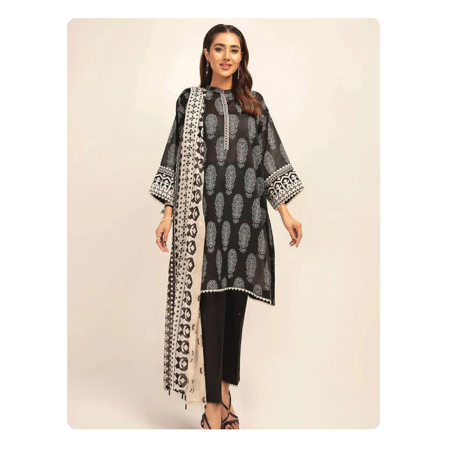 Nishat Linen Printed Unstitched 3-Piece Lawn Suit – Design 08 | Vol 02 – 2026