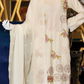 Ivory Bloom Embroidered Lawn 3-Piece Suit