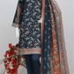 Rohab Navy Blue Floral Embroidered Unstitched 3-Piece Lawn Suit –  2025