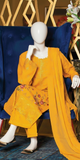 Golden Marigold Embroidered Lawn 3-Piece Suit