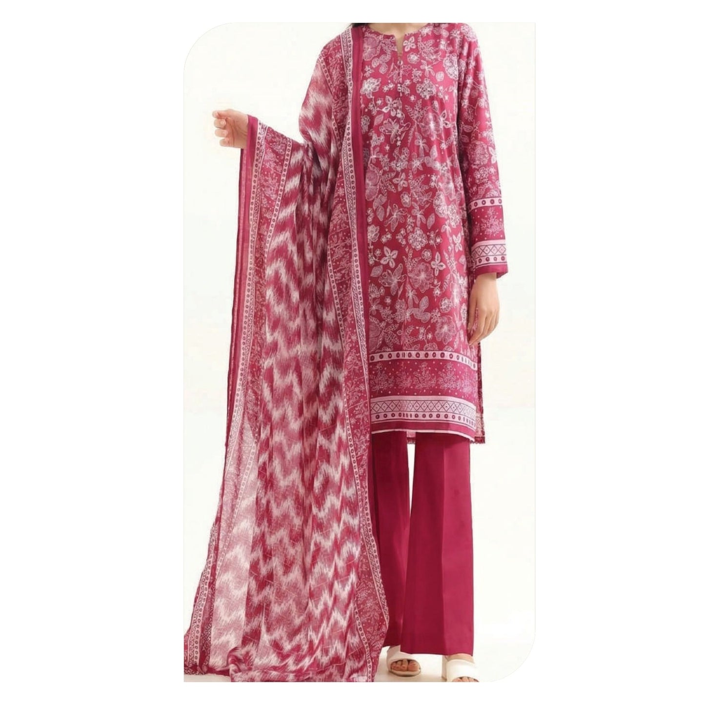 Saya Lawn Printed Unstitched 3-Piece Suit – Design 02 | Summer Collection 2026