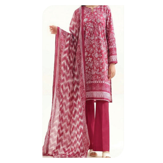 Saya Lawn Printed Unstitched 3-Piece Suit – Design 02 | Summer Collection 2026