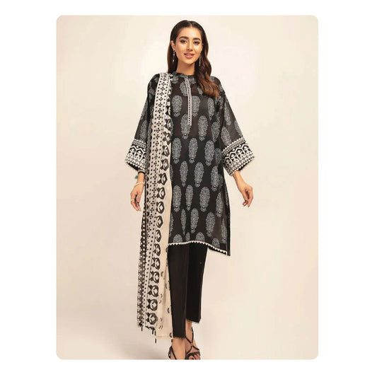 Nishat Linen Printed Unstitched 3-Piece Lawn Suit – Design 08 | Vol 02 – 2026