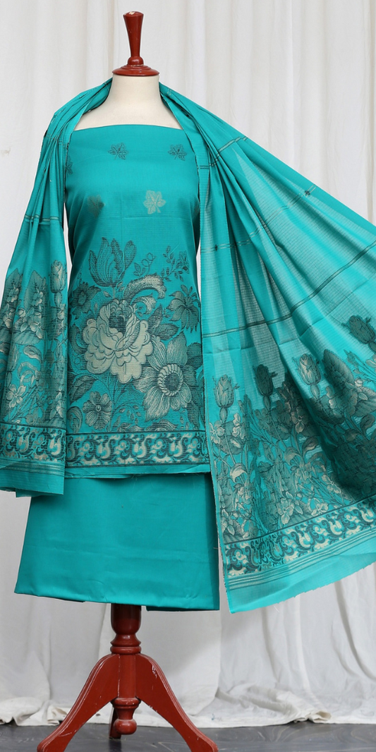 Rohab Green Floral Lawn Suit 2025