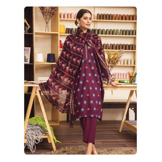 Nishat Linen Printed Unstitched 3-Piece Lawn Suit – Design 07 | Vol 02 – 2026