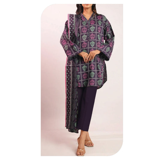 Saya Lawn Printed Unstitched 3-Piece Suit – Design 05 | Summer Collection 2026