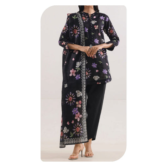 Saya Lawn Printed Unstitched 3-Piece Suit – Design 07 | Summer Collection 2026