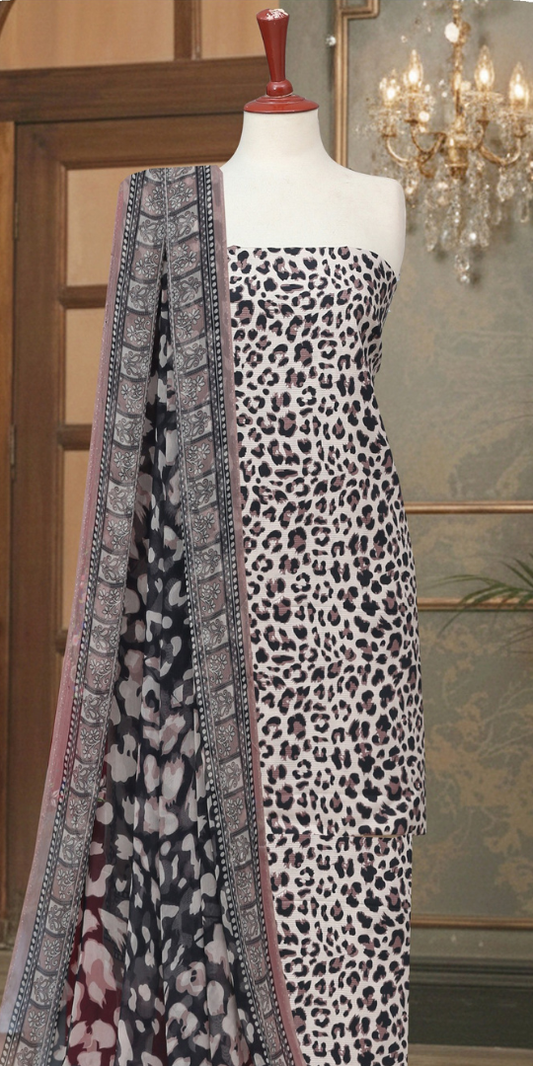 Premium Lawn Unstitched 3-Piece – Wild Grace Noir Edition