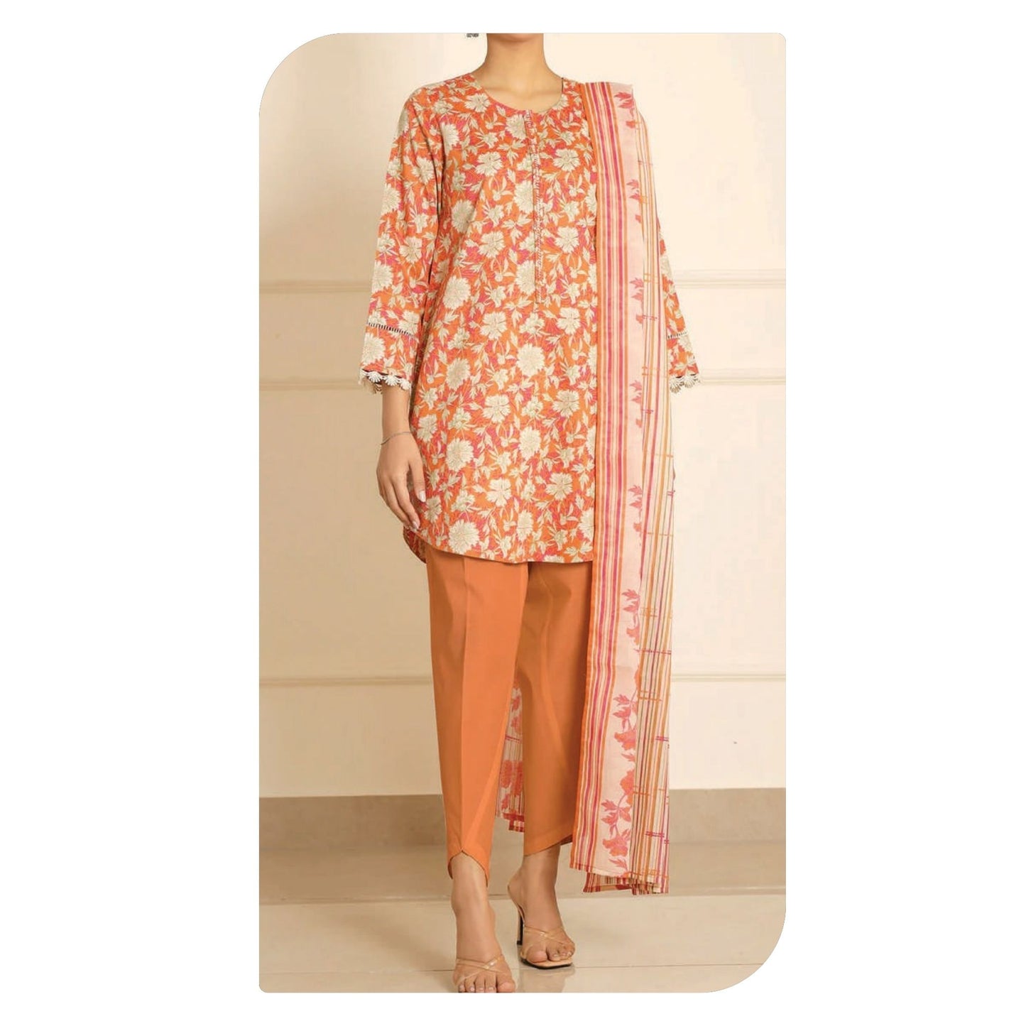 Saya Lawn Printed Unstitched 3-Piece Suit – Design 08 | Summer Collection 2026